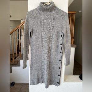 Grey sweater dress